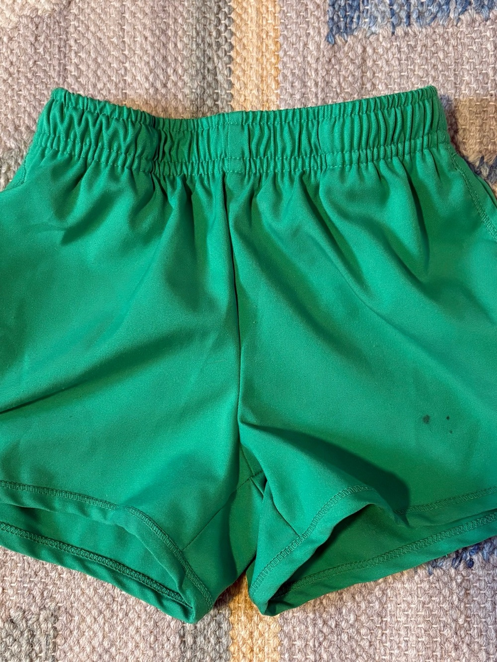 Primary Bright Green Elastic-Waist Athletic Shorts Boys or Girls